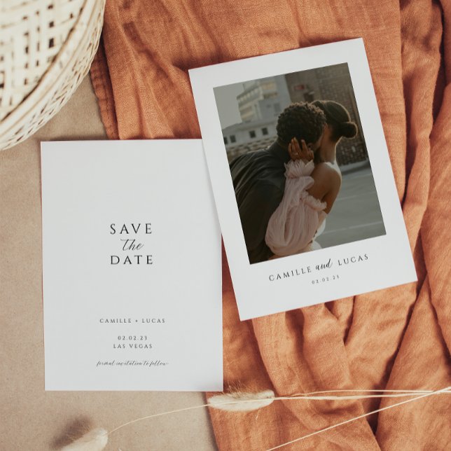 Modern Minimal Save the Date Invitation Einladung (Von Creator hochgeladen)