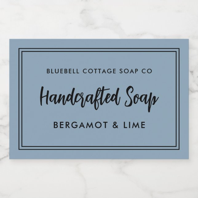 Modern Minimal Soap Bar Product Label Lebensmitteletikett (Einzelnes Label)