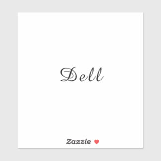 Modern Minimal Stylish Dell Design Aufkleber