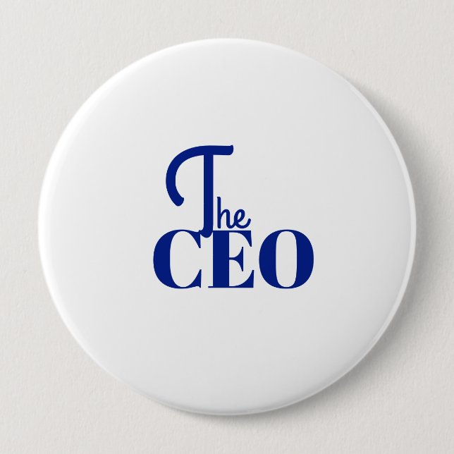 Modern Minimal The CEO Blue Button (Vorderseite)