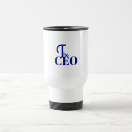 Modern Minimal The CEO Blue Reisebecher