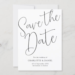 Modern, Minimal, Typografie - Save the Date Karte