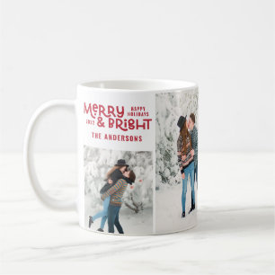 Modern minimale 5 Foto Weihnachts-elegante Drehbuc Kaffeetasse