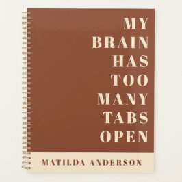 Modern minimale, einfache, lustige Typografie-Zeit Planer