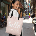 Modern minimale Pastel Pink Hallo und Sie nennen<br><div class="desc">Modern minimale Pastel Pink Hallo und Sie nennen</div>