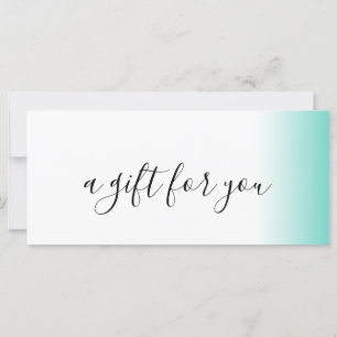 Modern minimaler Gradientenminze, weißes Make-up &