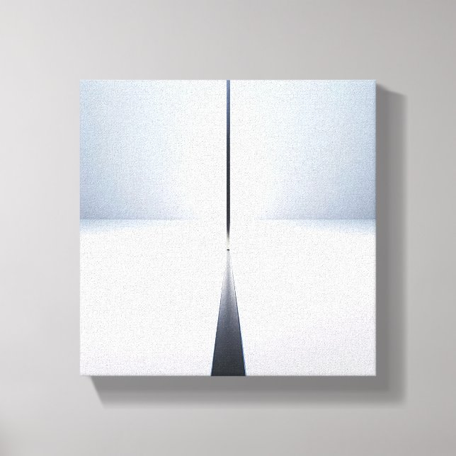 Modern Minimalist Abstract Vertical Beam - 3D  Leinwanddruck (Vorderseite)