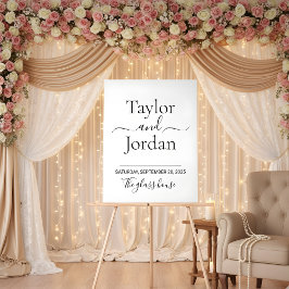 Modern Minimalist Acrylic Wedding Welcome  Acrylschild