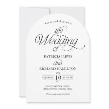 Modern Minimalist Arch Wedding Elegant Photo