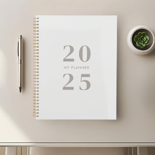 Modern minimalist Beige 2025 Planer