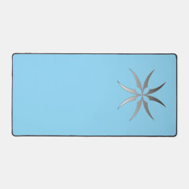 Modern Minimalist Black & White Tech Desk MatGeome Schreibtischunterlage