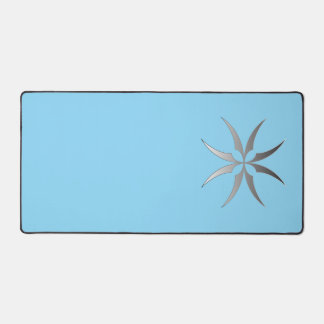 Modern Minimalist Black & White Tech Desk MatGeome Schreibtischunterlage