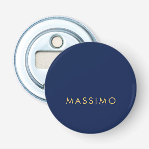 Modern minimalist blau gold professionell trendy flaschenöffner