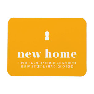 Modern Minimalist Chic Key Hole New Home Magnet