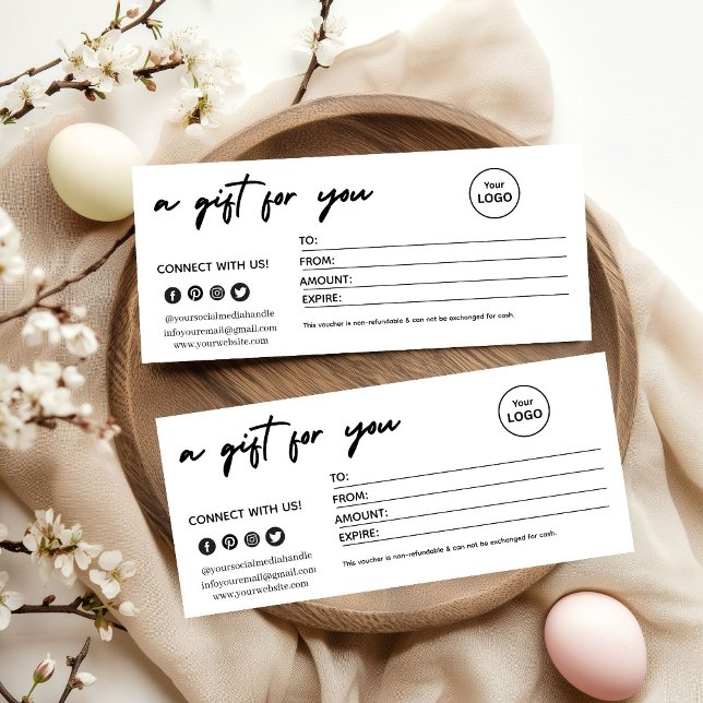 Modern Minimalist Christmas Gift Card (Von Creator hochgeladen)