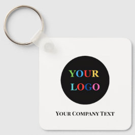 Modern Minimalist Custom Business Logo Schlüsselanhänger