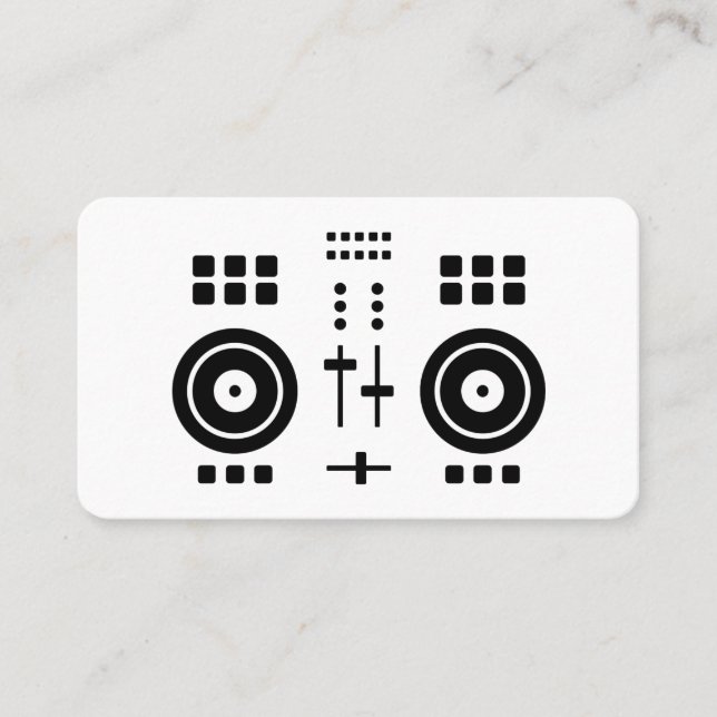 Modern Minimalist DJ  Visitenkarte (Vorderseite)