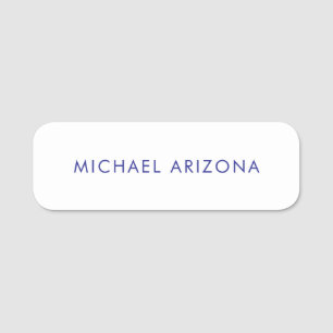 Modern minimalist einfach eigener Name Namensschild