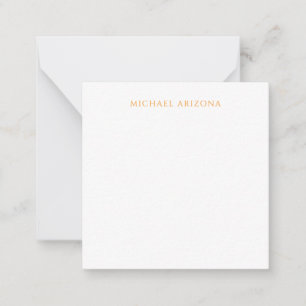 Modern minimalist einfach schlicht eigener Name Mitteilungskarte