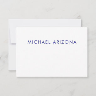 Modern minimalist einfach schlicht eigener Name RSVP Karte
