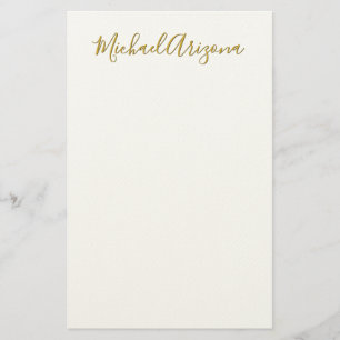 Modern minimalist einfache handschriftliche Name Briefpapier