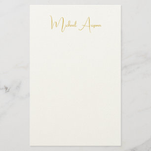 Modern minimalist einfache handschriftliche Name Briefpapier