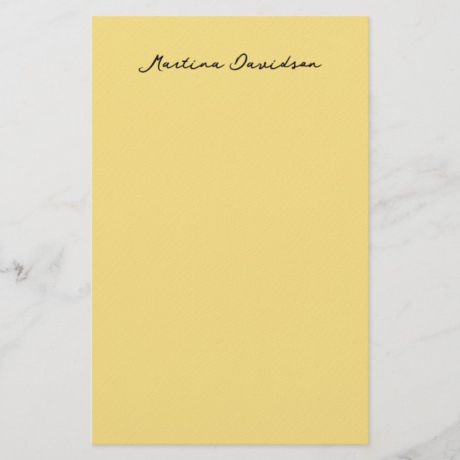 Modern minimalist einfaches Jasmin-Farbschema erst Briefpapier (Vorderseite)