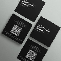 Modern minimalist einfaches QR-Code persönliches S