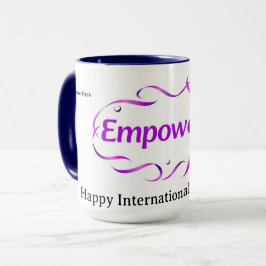 Modern Minimalist Empowered IWD 2026 Custom Tasse