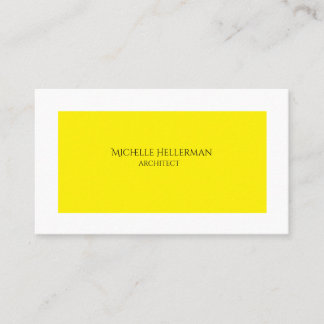 Modern-minimalist-gelb-professionell Visitenkarte