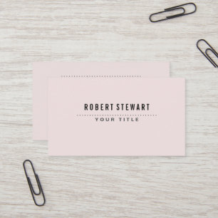 Modern minimalist generisches Babyrosa Visitenkarte