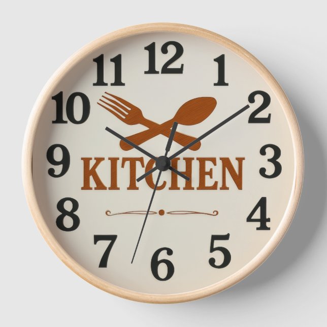  Modern Minimalist Kitchen Wall Clock –  Uhr (Vorderseite)