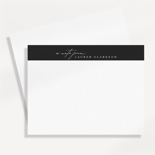 Modern Minimalist Logo Style Note Card Einladung (Von Creator hochgeladen)