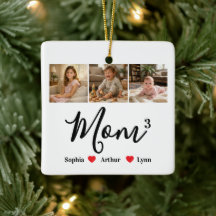 Modern Minimalist Mom Custom Photo & Name Keepsake