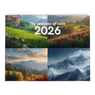 Modern Minimalist Nature 2026 Wall Calendar Kalender
