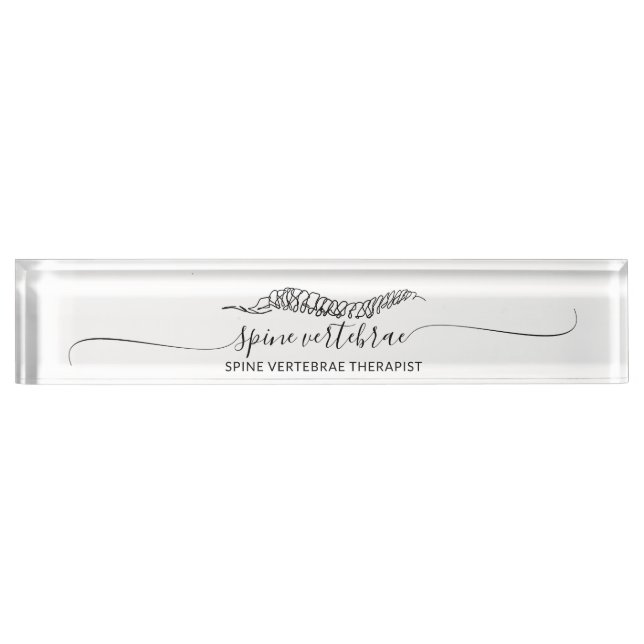 Modern Minimalist Orthopedic student Namensplakette (Vorderseite)