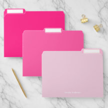 Modern minimalist personalisiert Hot Pink