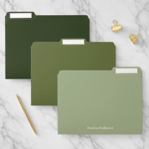 Modern minimalist personalisierte Olivgrün