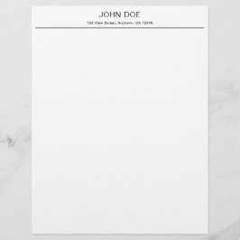 Modern Minimalist Personalized Office Letterhead Briefbogen
