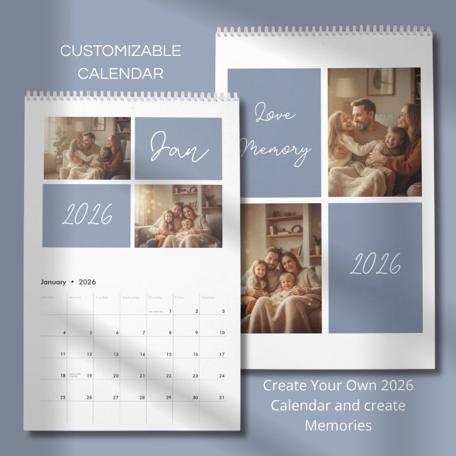 Modern Minimalist Photo Custom Design Kalender (Von Creator hochgeladen)