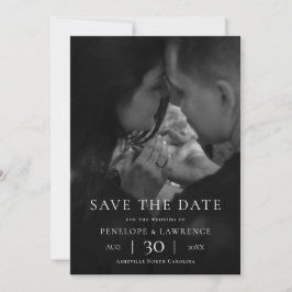 Modern Minimalist Photo Wedding Save the Date