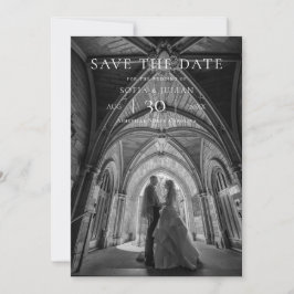Modern Minimalist Photo Wedding Save the Date