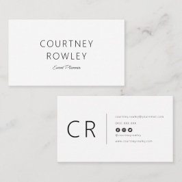 Modern minimalist professional business card visitenkarte