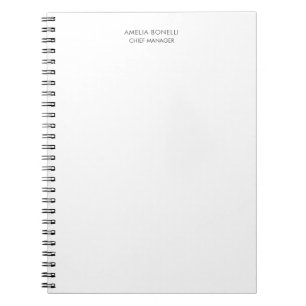 Modern minimalist professionell schlicht einfach notizblock