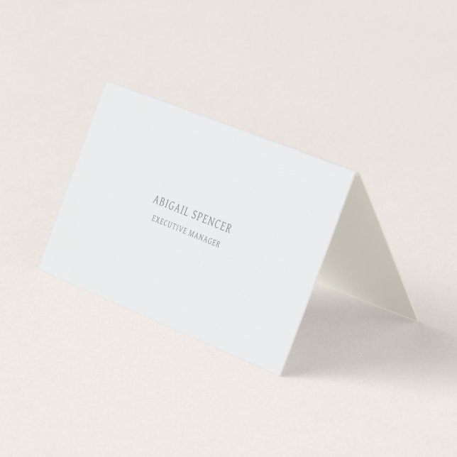 Modern minimalist professionell schlicht visitenkarten (Vorderseite)