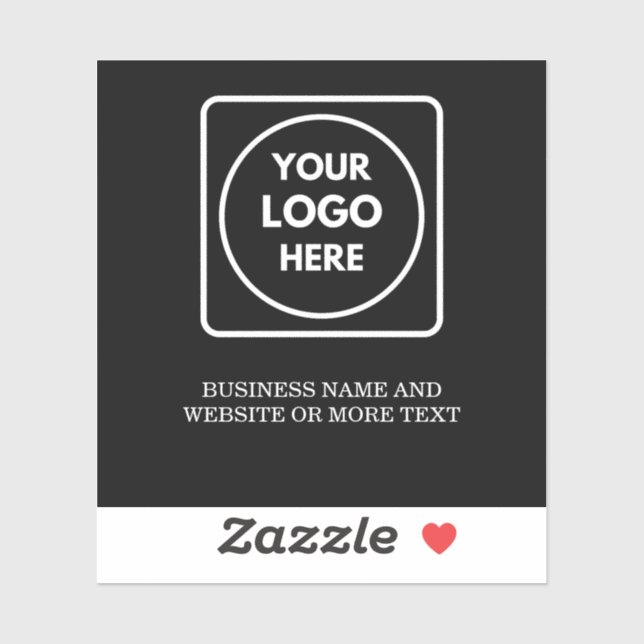 Modern Minimalist QR Logo Business Promo label (Blatt)