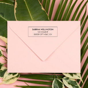 Modern Minimalist Return Address Permastempel