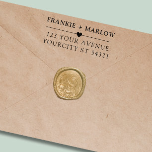 Modern Minimalist Return Address Permastempel