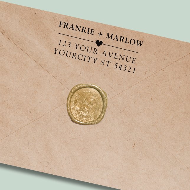 Modern Minimalist Return Address Permastempel (Von Creator hochgeladen)