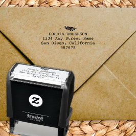 Modern Minimalist Return Address Permastempel